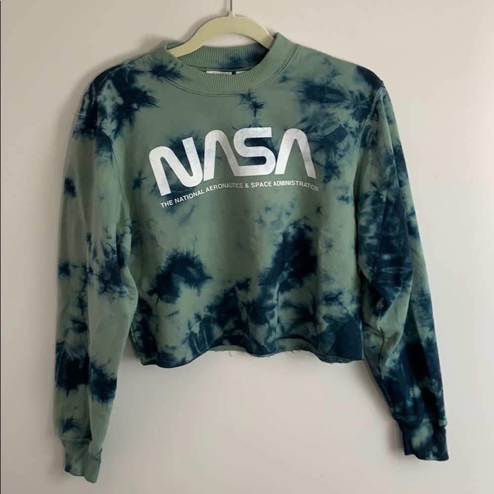 Tie dye NASA crop top
